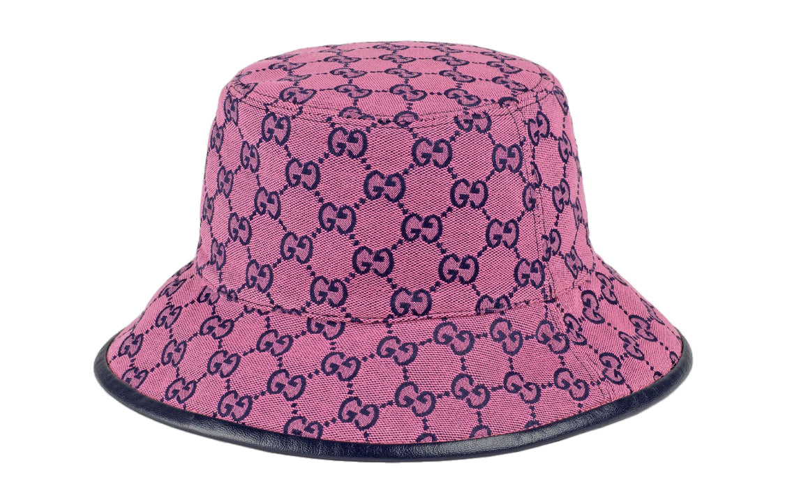 (WMNS) Gucci GG Monogram Multicolor Reversible Bucket Hat 'Pink Blue' 656573-3HAD0-5268