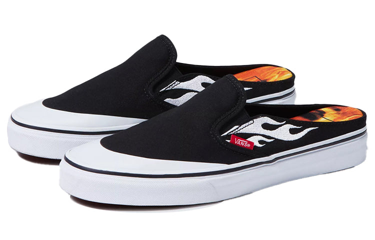 Vans A$AP Worldwide x Pacsun x Classic Slip-On Mule 'Black White Flame' VN0A4P3U7HC