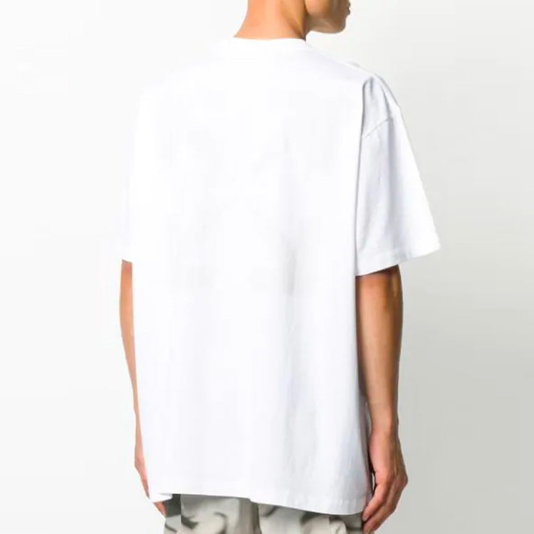 Off-White FW20 Mona Lisa Applique Tee Men's White OMAA038F20FAB0140101