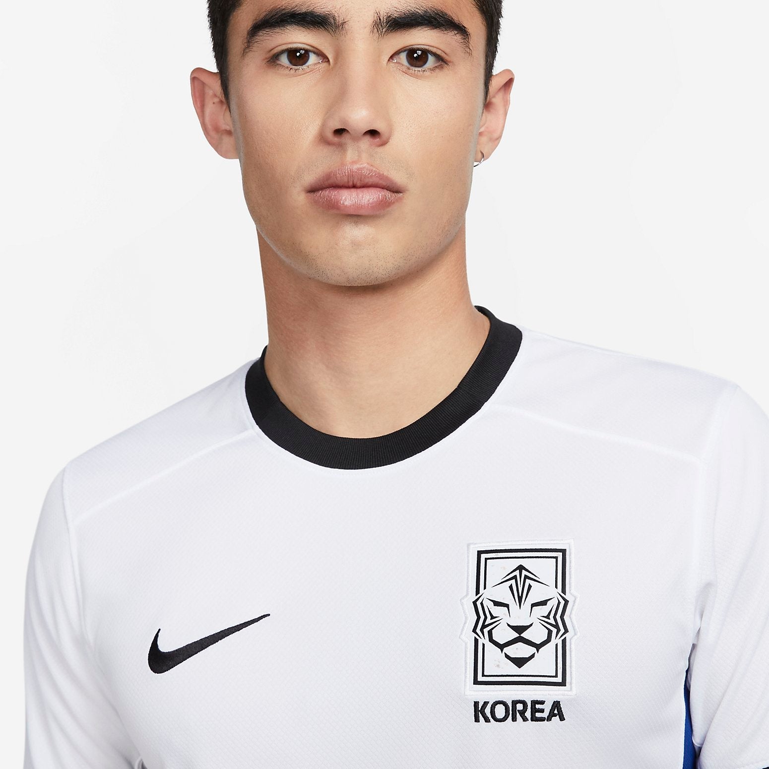 Nike Dri Fit South Korea 2023 Stadium Away Jersey Asia Sizing 'White Global Blue' DR3975-100