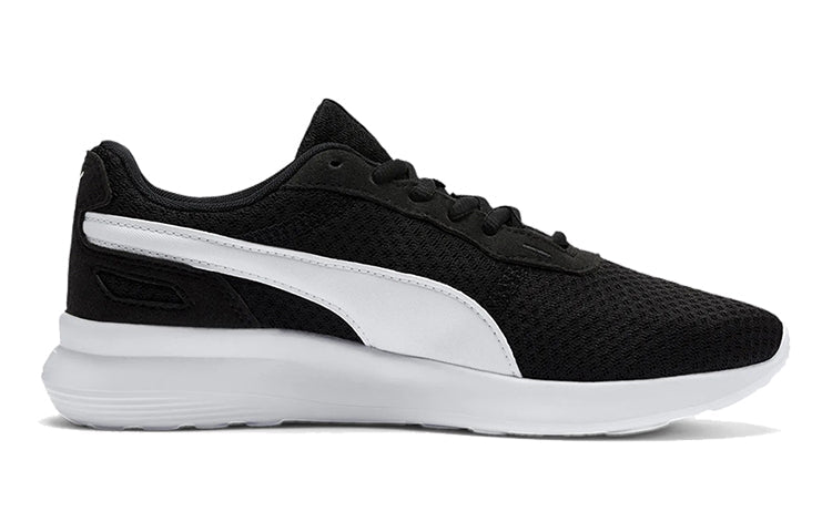 (GS) PUMA St Activate Low Top Running Shoes Black/White 369069-01