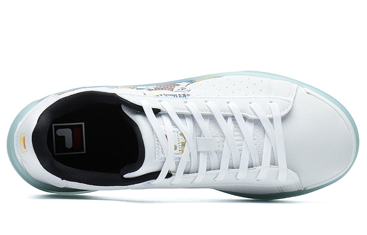 (WMNS) FILA Heritage-FHT Low-Top Sneakers White/Green F12W134352FWT