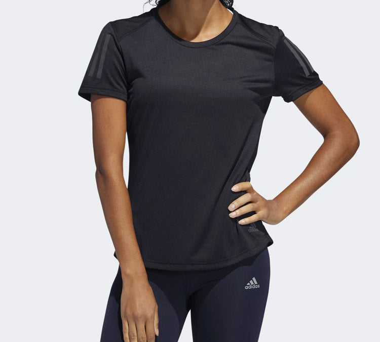 (WMNS) adidas OWN THE RUN Climalite Running Short-sleeve Tee Black DQ2630