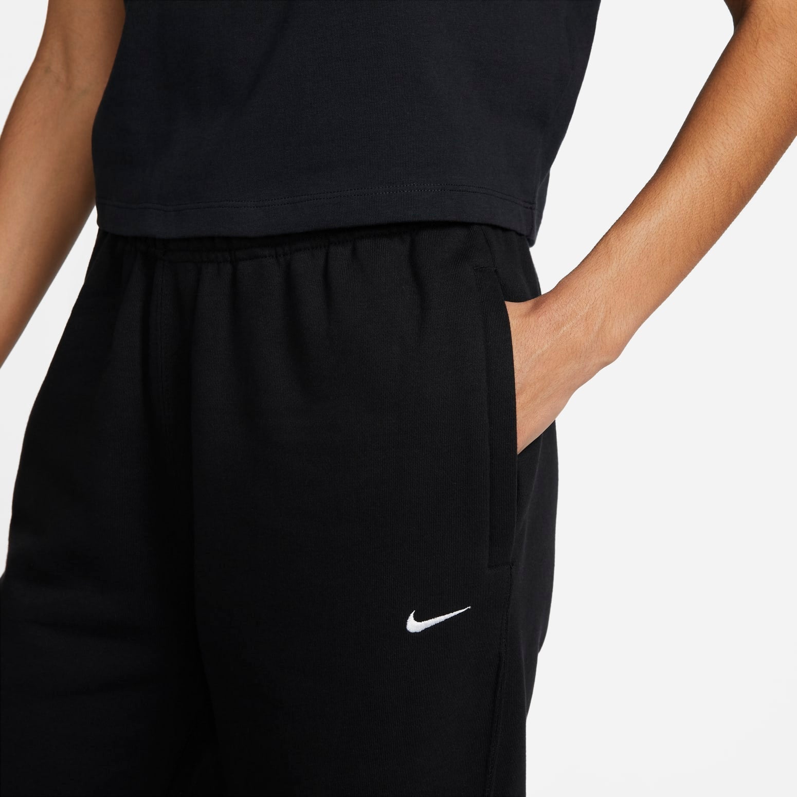 (WMNS) Nike Solo Swoosh Sweatpants 'Black' CW5565-010