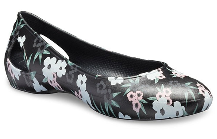(WMNS) Crocs Larua Printing Sandals Black 205865-98F