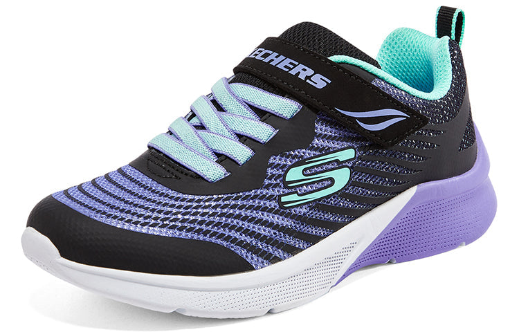 (GS) Skechers Girls Microspec Rejoice Racer 'Black Multi' 302349L-BKMT