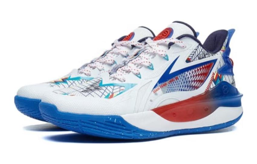 (GS) Li-Ning Pioneer Team 3.5 Low 'White Blue Red' YKBT042-13