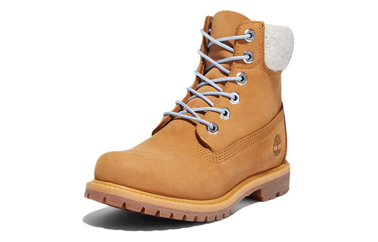 (WMNS) Timberland Premium 6 Inch Waterproof Boot 'Wheat Nubuck and Blue' A2JRC231