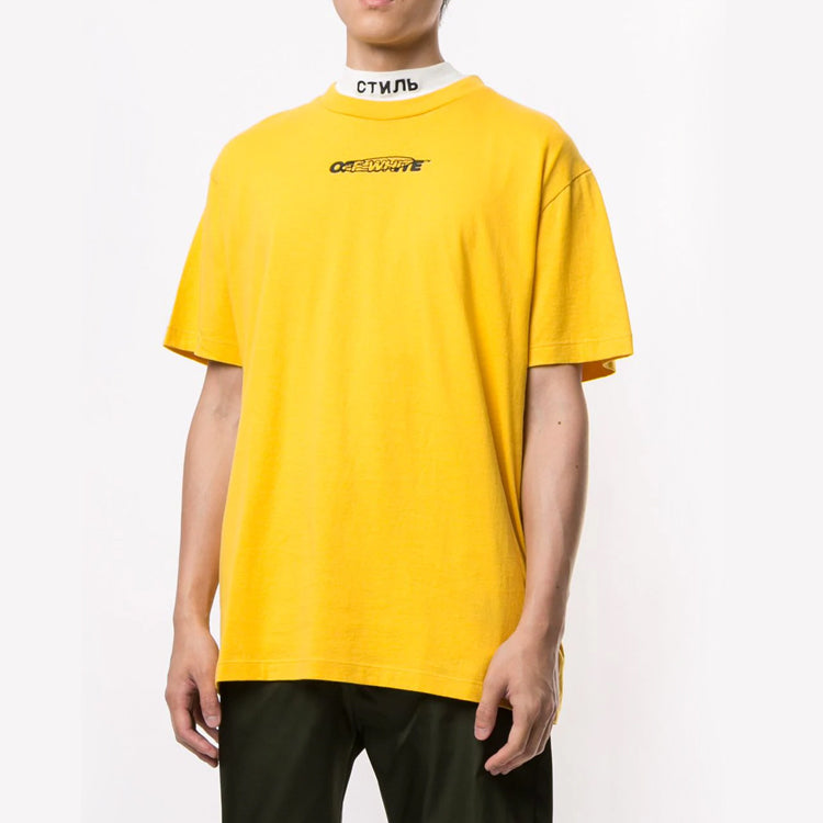 Off-White Pattern Printing logo Yellow OMAA038E20JER0011810