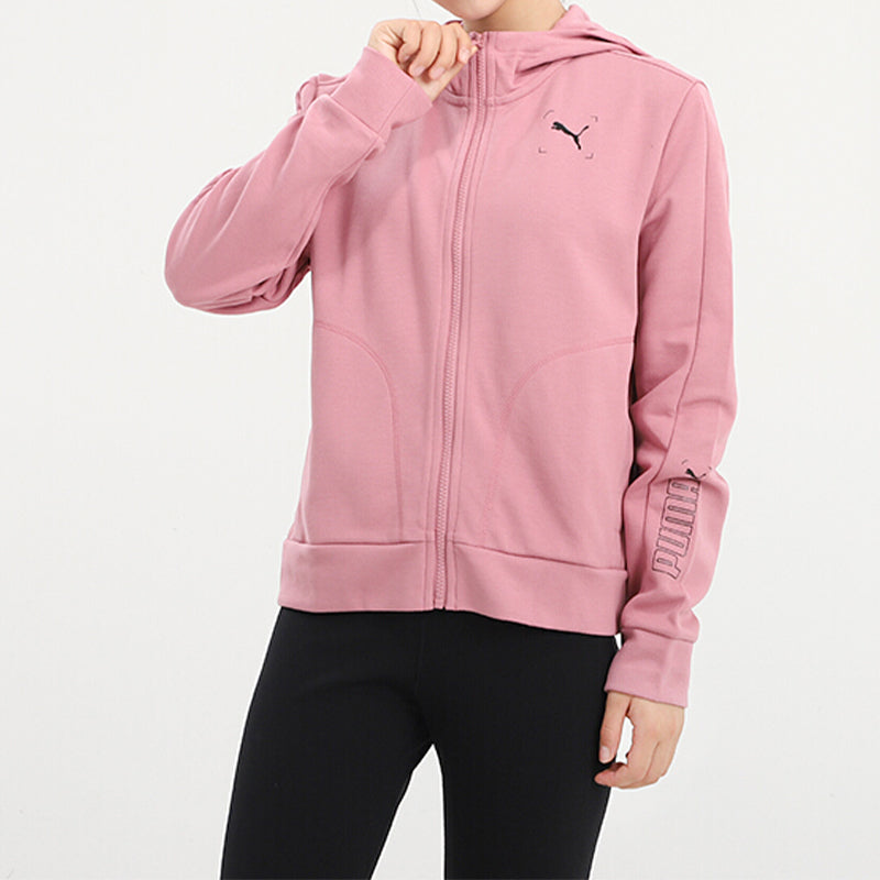 (WMNS) PUMA Nu-Tility Full-Zip Jacket 'Pink Black' 585252-16