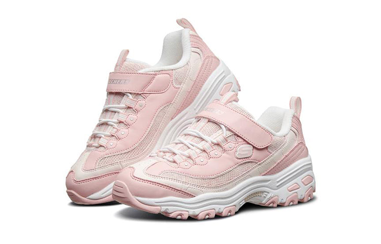 (GS) Skechers D'lites Low Running Shoes Pink 664094L-LTPK