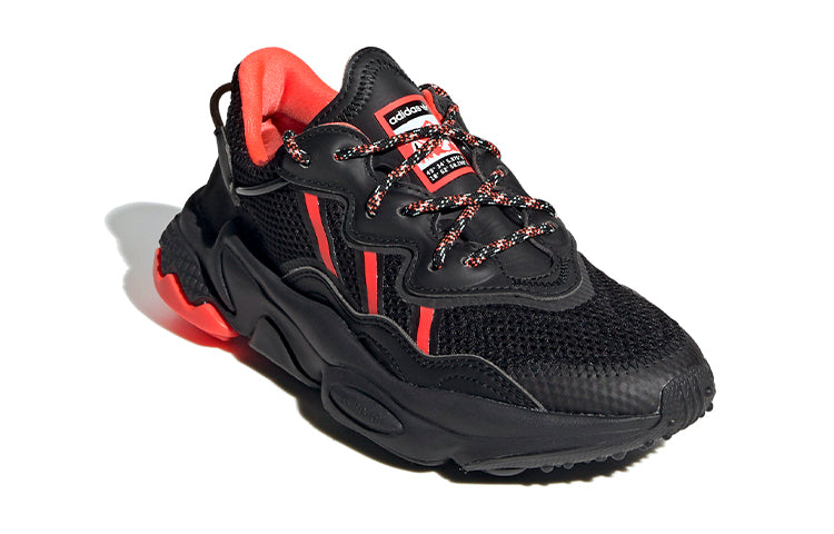 (GS) adidas originals Ozweego J 'Black Red' FW6203