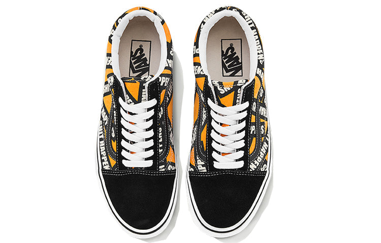 Vans Old Skool Alphabet Black Yellow Unisex 'Black Yellow' VN0A4U3BWTX
