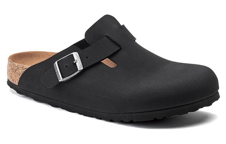Birkenstock Boston Vegan Birkibuc 'Black' 1020550