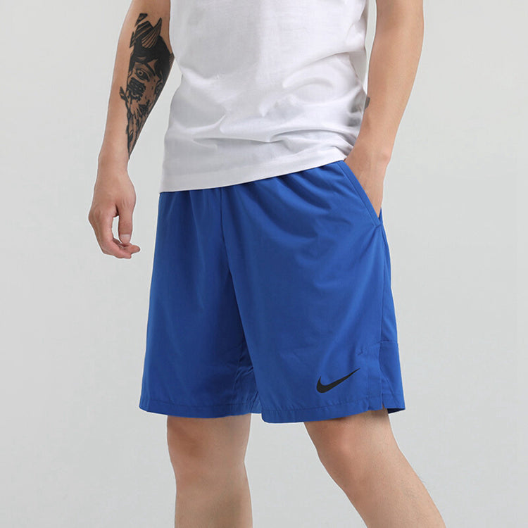 Nike Flex Logo Woven Training Sports Quick Dry Shorts Blue Royal blue CU4946-480