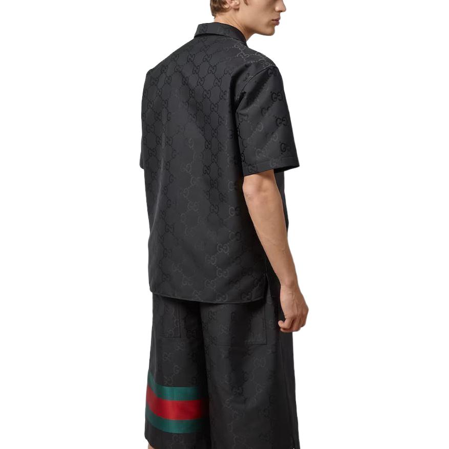 Gucci GG Nylon Jacquard Shirt 'Black' 782743-ZAQD2-1060