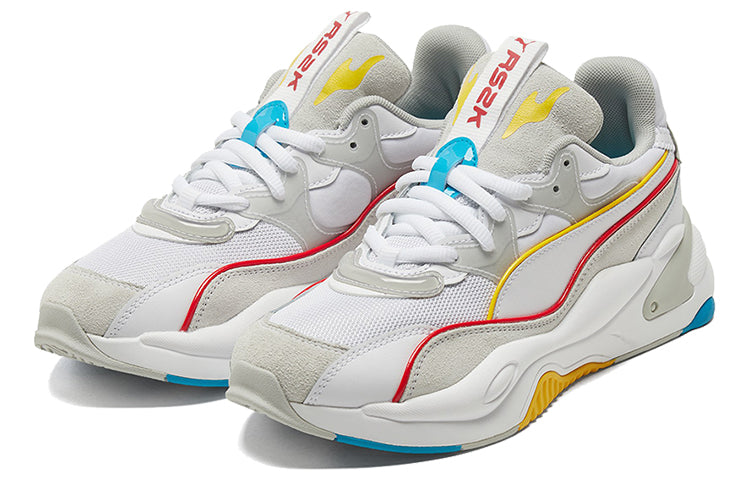 (WMNS) PUMA RS-2K POWER PLAY WNS WHITE-GRA 'White Gray Yellow' 375132-02