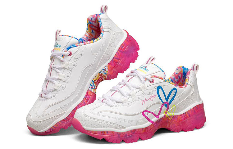 (WMNS) James Goldcrown x Skechers D'Lites Crystal Low Top Running Shoes Pink/White 149457-WMLT