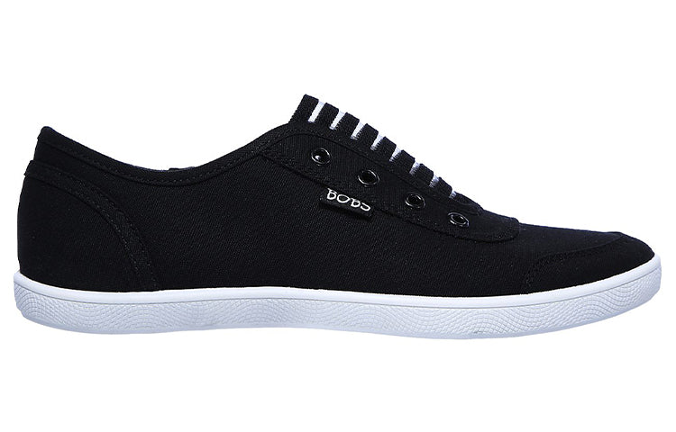 (WMNS) Skechers Bob's B Cute Low-Top Sneakers Black/White 113112-BLK