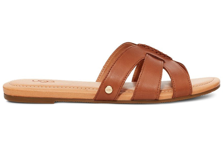 (WMNS) UGG Teague Brown Slippers 1119750-TLTH