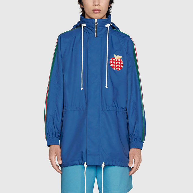 Gucci Les Pommes Nylon Jacket 'Blue' 663646-ZAHC7-4211
