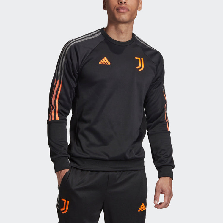 adidas Juve Travel Swt Juventus Soccer/Football Sports Pullover Black FR4208
