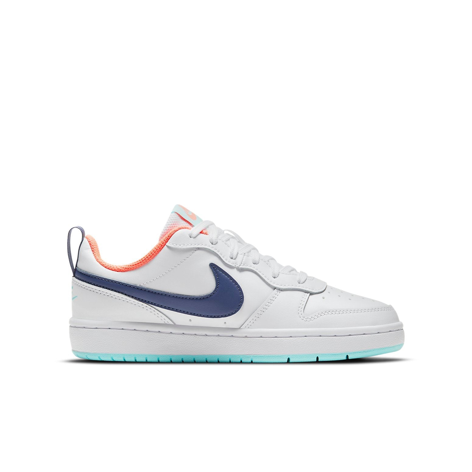 (GS) Nike Court Borough Low 2 'White Dark Purple Dust' BQ5448-112