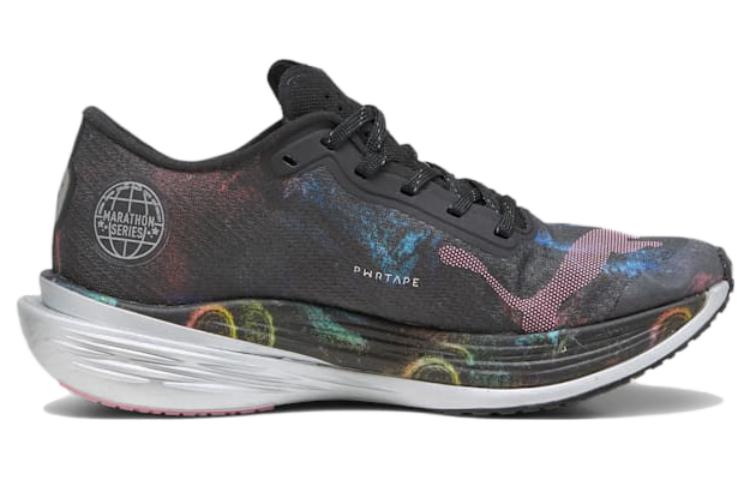 (WMNS) PUMA Deviate Nitro Elite 2 Marathon Series Sneakers 'Black Pink' 378454-01