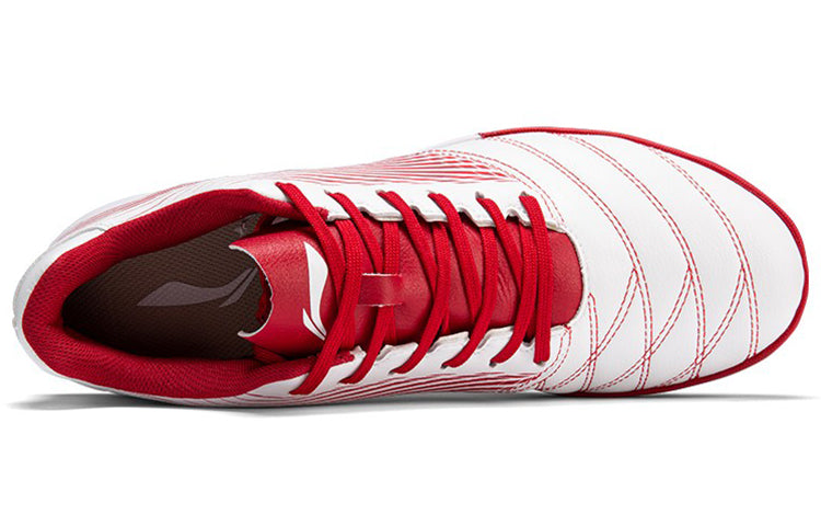 Li-Ning Training Soccer Shoes 'White Red' ASTQ005-1