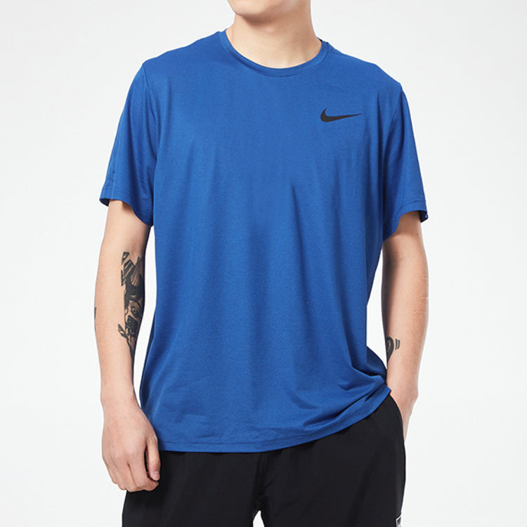 Nike Casual Loose Running Sports Round Neck Short Sleeve Blue CZ1182-492