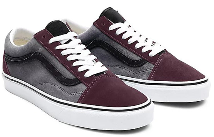 Vans Customs Color Block Old Skool 'Grey Red' VN0A3CST051