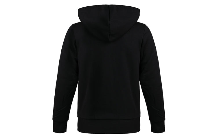 adidas 3-Stripes Fleece Hoodie 'Black White' B47368