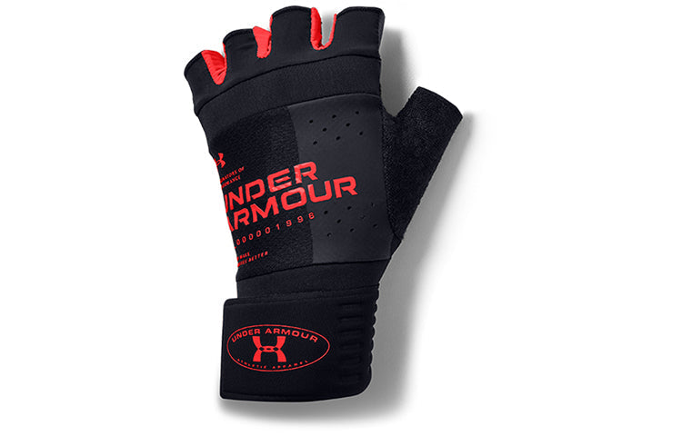 Under Armour Weightlifting Gloves 'Black Red' 1356688-001