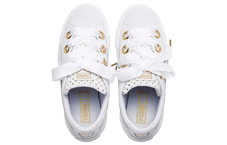 (WMNS) PUMA Platform Kiss Ath Lux White 366704-01
