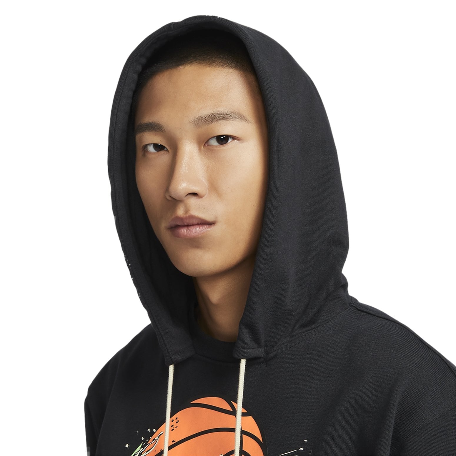 Nike Dri-FIT Standard Issue Basketball Hoodie 'Black Lime Blast' FB7138-010