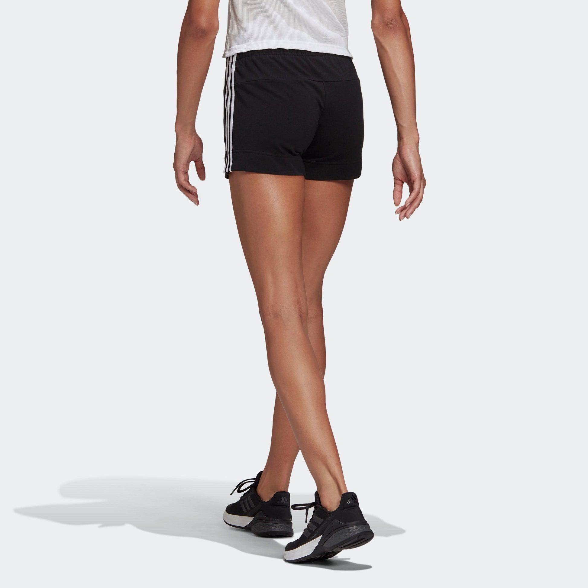 (WMNS) adidas W 3s Sj Sho Sports Stylish Slim Fit Shorts Black GM5523