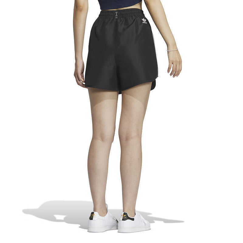 (WMNS) adidas Originals Logo Twist Light Woven Shorts Asia Sizing 'Black White' IW6292