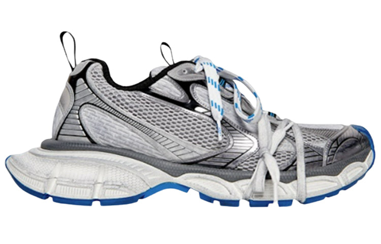 Balenciaga 3XL Sneakers ' Grey, White and Blue Mesh and Polyurethane' 734734W3XL51214