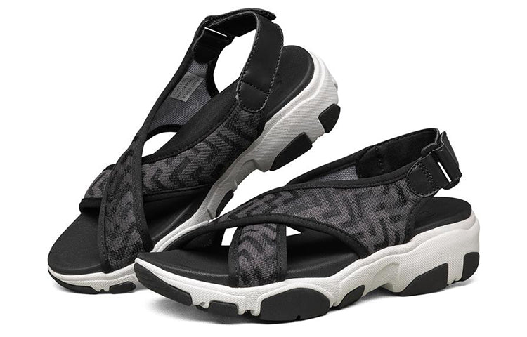 (WMNS) Skechers Daddy-O 'Black White' 163045-BLK