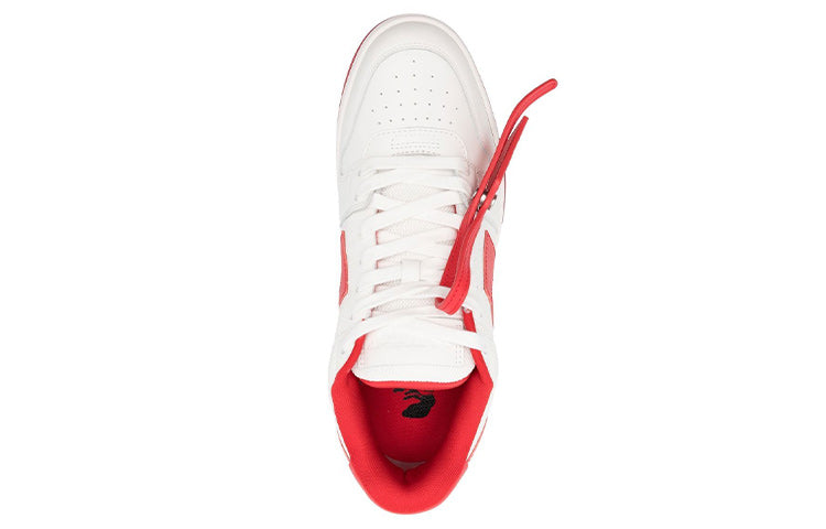 Off-White Out Of Office Low-Top Sneaker 'White Red' OMIA189F22LEA0010125