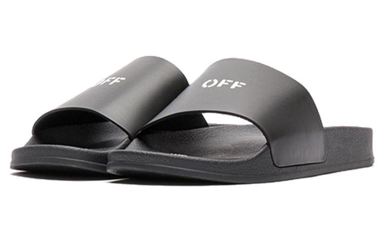 Off-White Off Stamp Sliders 'Black' OMIA088-R20C22058-1001