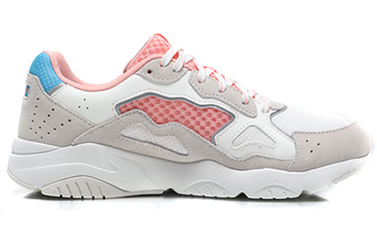 (WMNS) Li-Ning Reverses Classical Light Leisure Low 'White Grey Pink' AGCN378-3