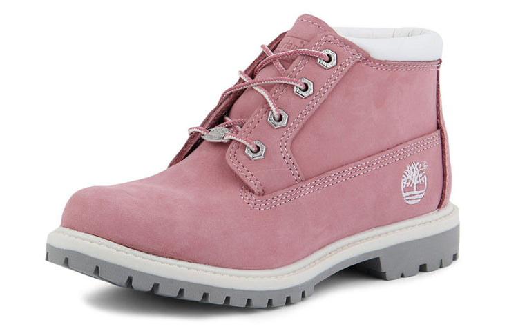 (WMNS) Timberland Nellie Waterproof Chukka Wide Fit Boots 'Pink Nubuck' 23308