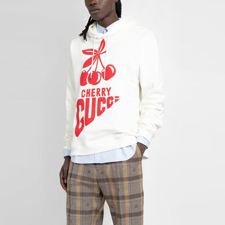 Gucci Cherry Gucci Cotton Sweatshirt 'Ivory' 681220-XJD1C-9275