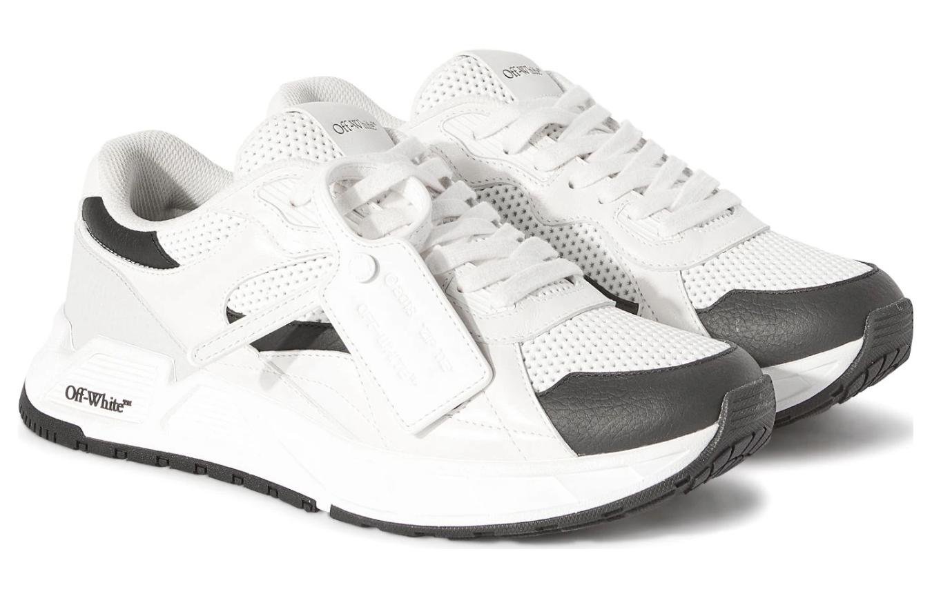 Off-White Runner B 'White Black' OMIA289F23LEA0010110