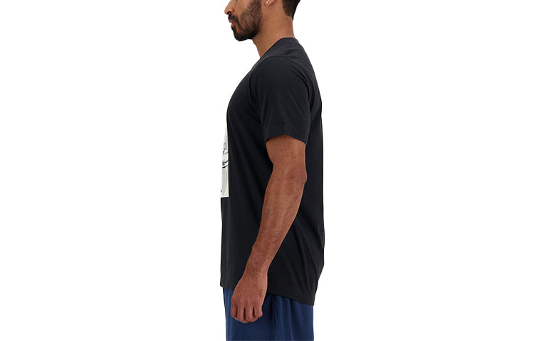 New Balance Sport Essentials Poster T-shirt Asia Sizing 'Black' MT41595-BK