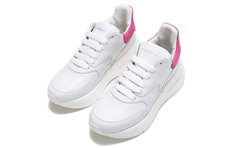 (WMNS) Alexander McQueen Oversized Runner Sneakers 'White Rose Pink' 586410WHRUB9373