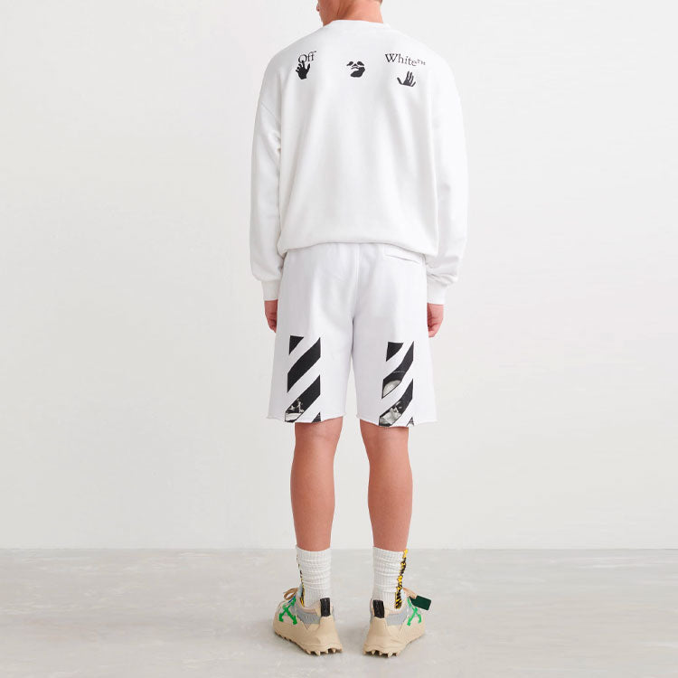 Off-White SS22 Sports Shorts Version White OMCI006C99FLE0050110