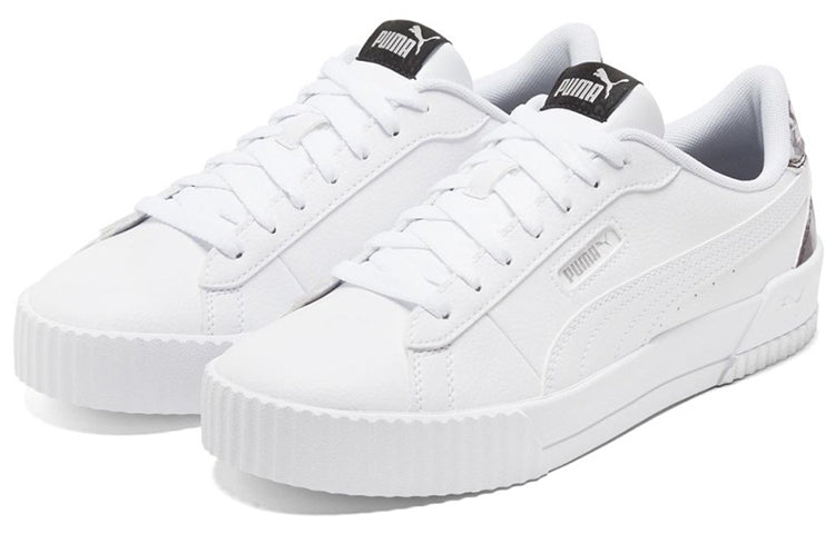 (WMNS) PUMA Carina Crew Untamed Su For Casual Shoes White/Black 375960-02
