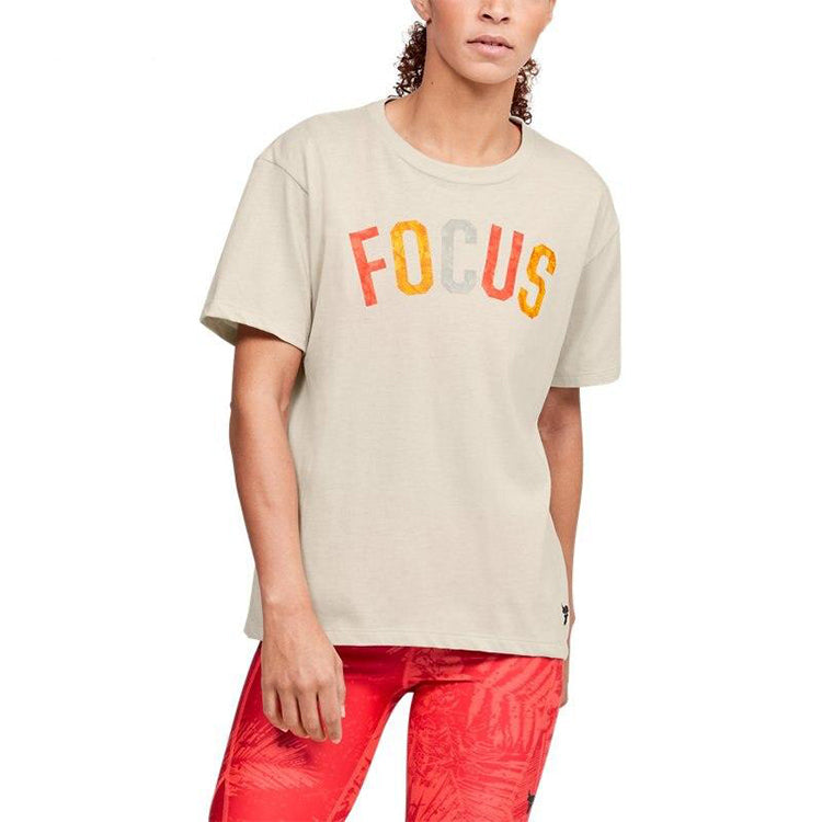(WMNS) Under Armour Project Rock Tee White 1355714110